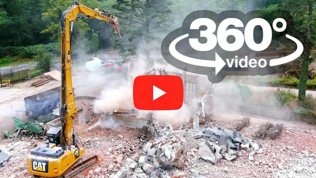 video cantiere demolizione 360 VR