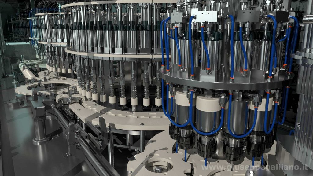 video 3d macchinari industriali