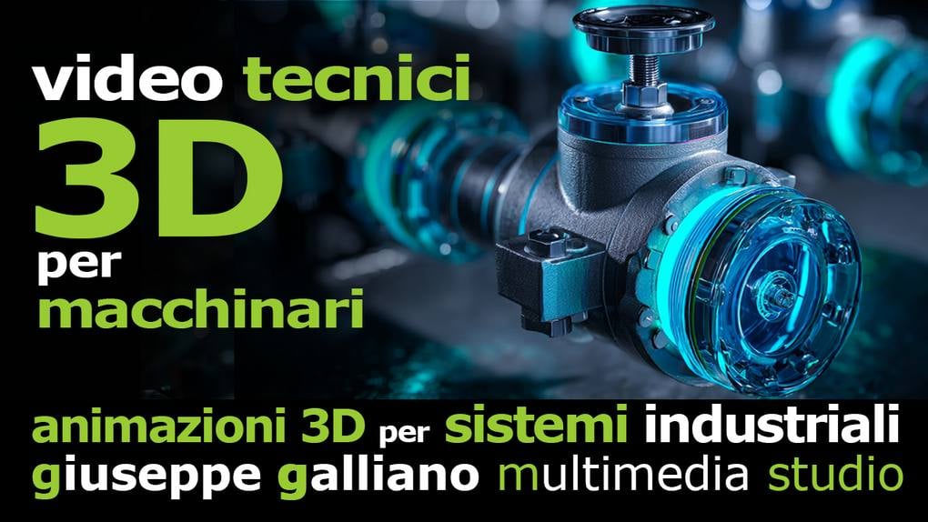 Video animati in 3D per macchine industriali